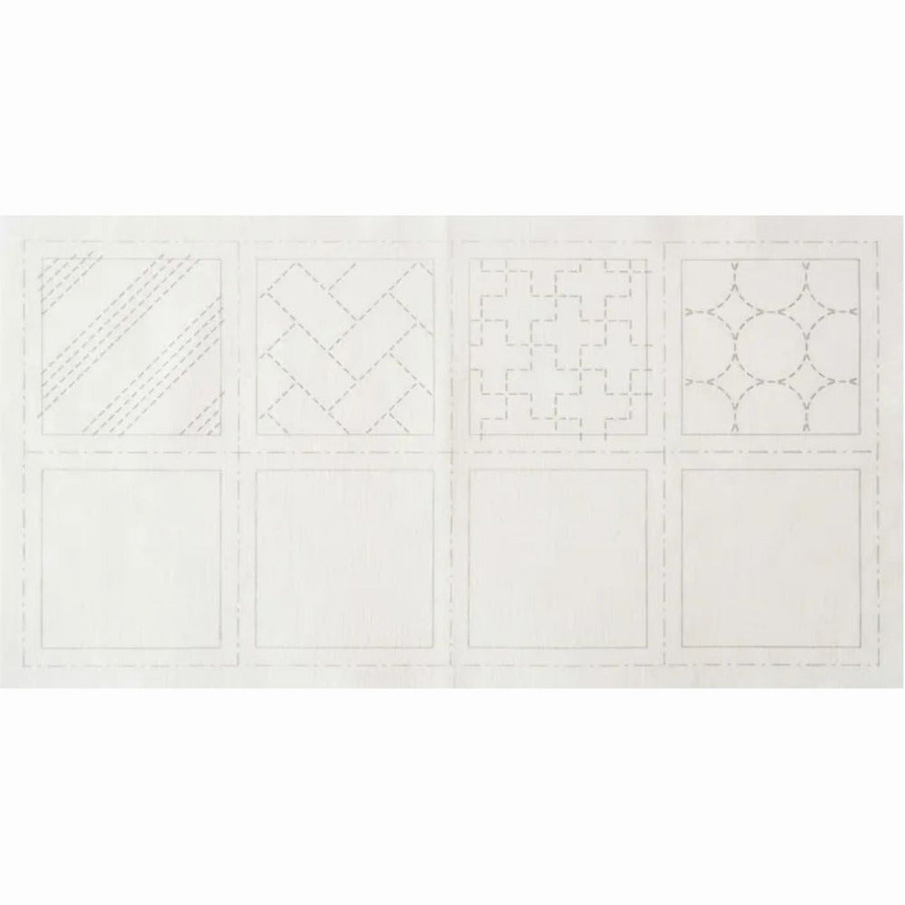 Cosmo Pre-Printed Sashiko Coasters Antique White