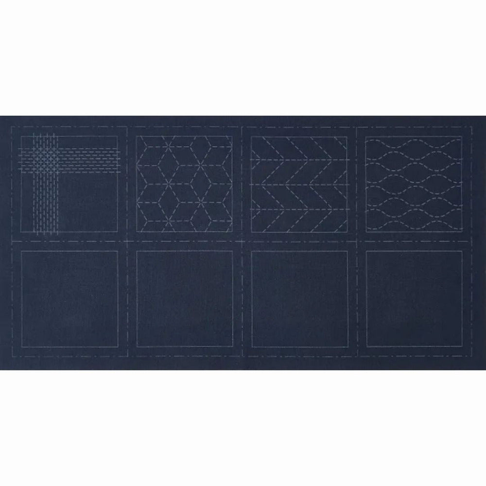 Cosmo Pre-Printed Sashiko Coasters Navy