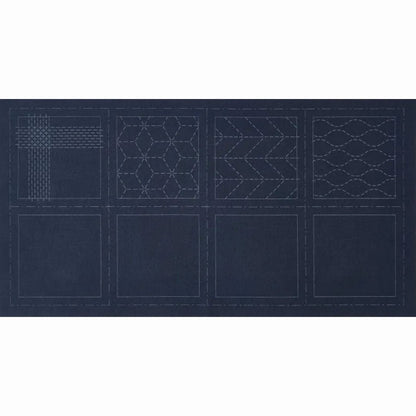 Cosmo Pre-Printed Sashiko Coasters Navy