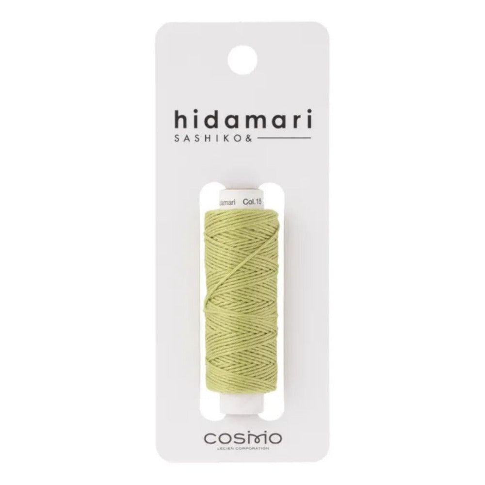 Cosmo "Hidamari" Sashiko Thread Colour 15 Lime