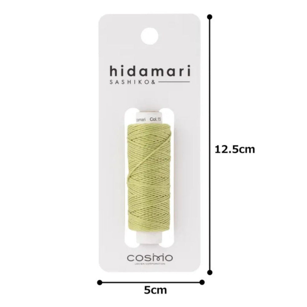 Cosmo "Hidamari" Sashiko Thread Colour 15 Lime