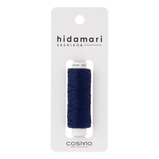 Cosmo "Hidamari" Sashiko Thread Colour 5 Dark Navy