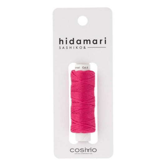 Cosmo "Hidamari" Sashiko Thread Colour 8 Hot Pink