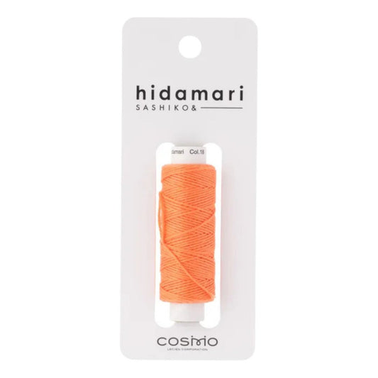 Cosmo "Hidamari" Sashiko Thread Colour 18 Orange