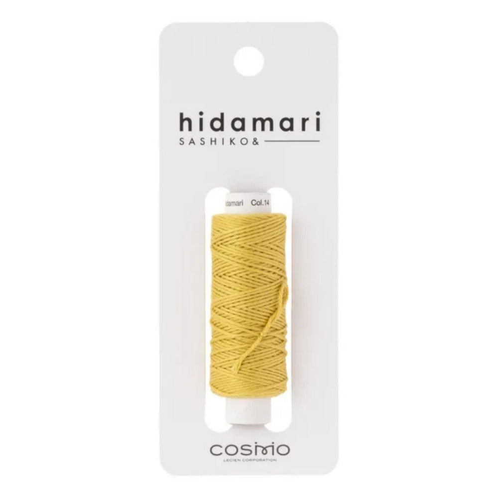 Cosmo "Hidamari" Sashiko Thread Colour 14 Mustard
