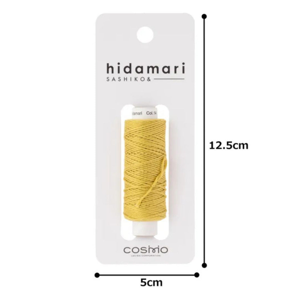 Cosmo "Hidamari" Sashiko Thread Colour 14 Mustard