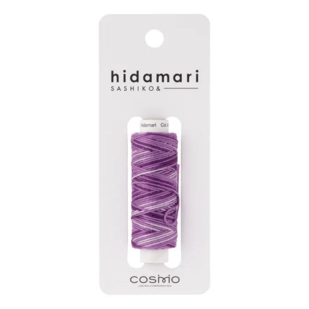 Cosmo "Hidamari" Sashiko Thread Colour 403 Multi Purple