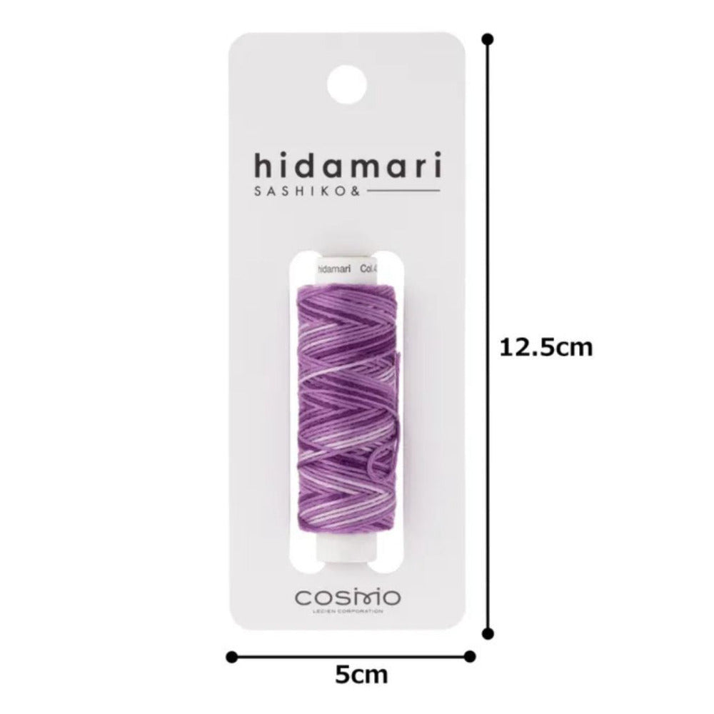 Cosmo "Hidamari" Sashiko Thread Colour 403 Multi Purple