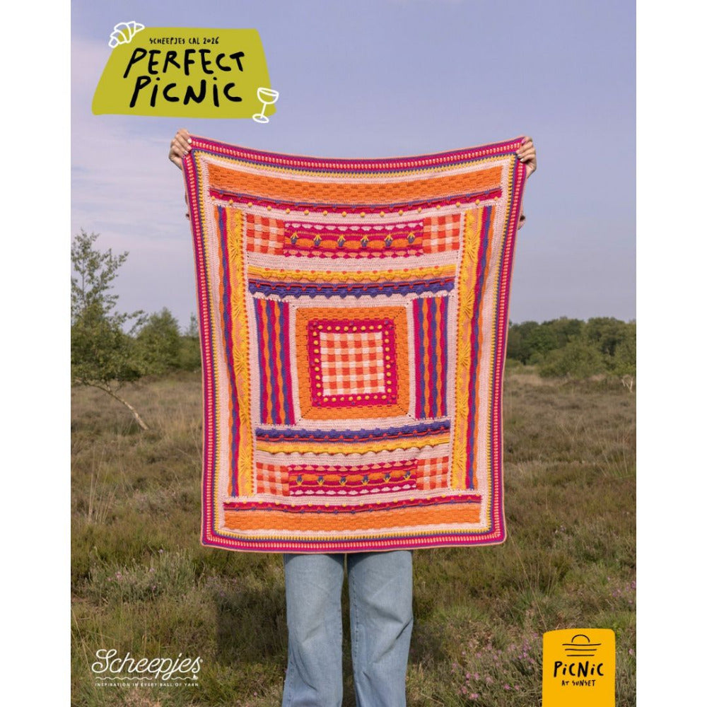 Scheepjes "Perfect Picnic" 2026 CAL Cotton Create DK Yarn Kit - Picnic at Sunset in Australia