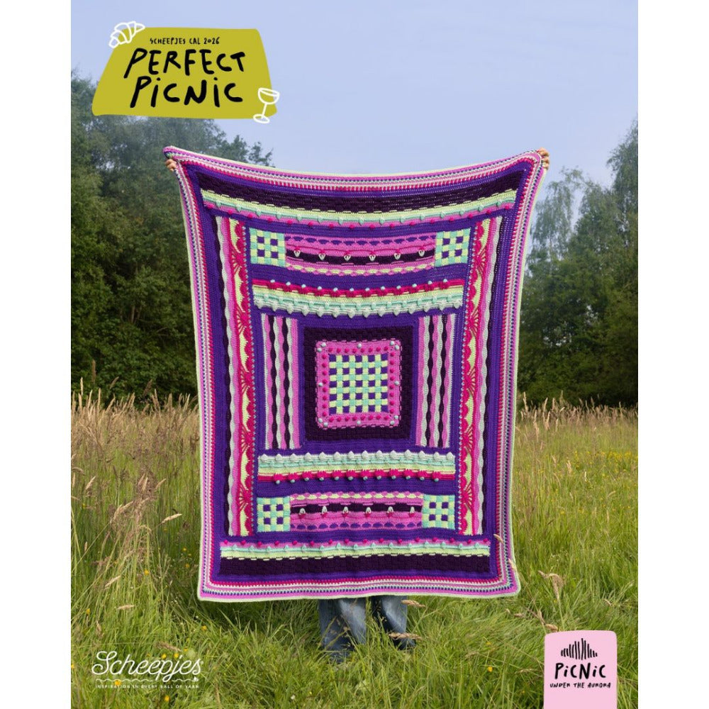 Scheepjes "Perfect Picnic" 2026 CAL Colour Crafter Yarn Kit - Picnic Under the Aurora in Australia