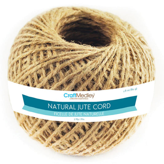 Craft Medley Natural 2 ply Jute Cord