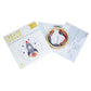 Mini Counted Cross Stitch Kit with Hoop Frame - Rocket