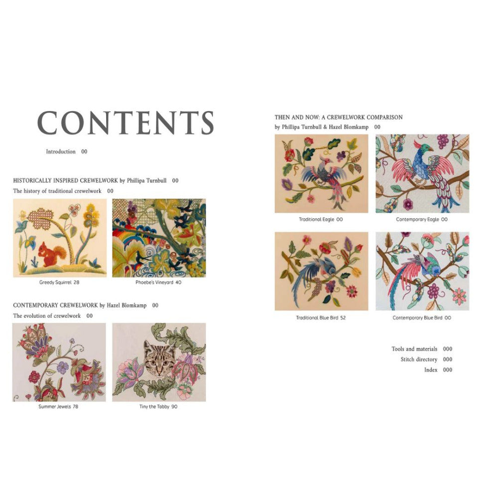 Crewelwork Then & Now - Exploring Traditional Designs and Contemporary Stitching Hazel Blomkamp & Phillipa Turnball