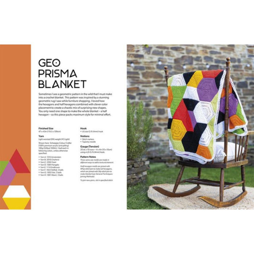 Crochet Modular Blankets - 18 Mixed Motif Designs that Play with Shape and Scale by Rachele Carmona