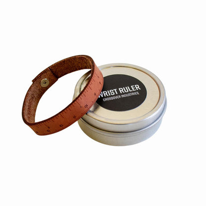 Shorty Wrist Ruler Wristband - Medium Brown
