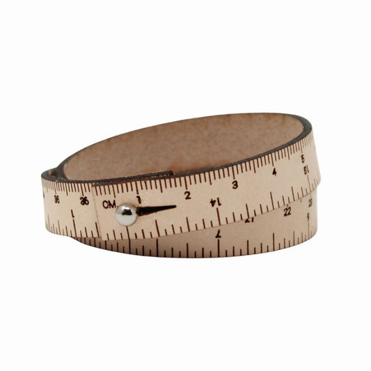 Crossover Wrist Ruler Wristband- Natural 43cm/17 Inch