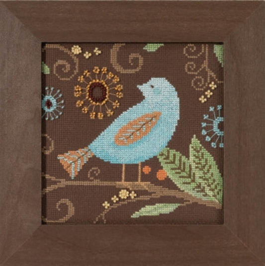Mill Hill DM30-1814 Aqua Bird Counted Cross Stitch Kit