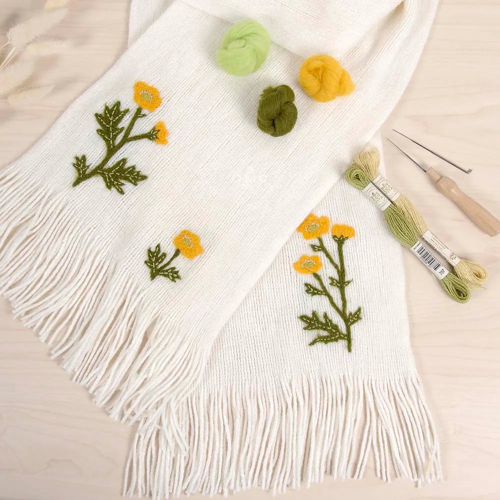 DMC Needle Felting Floral Embellishments Book