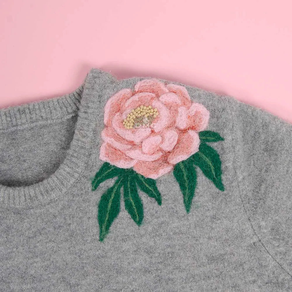 DMC Needle Felting Floral Embellishments Book