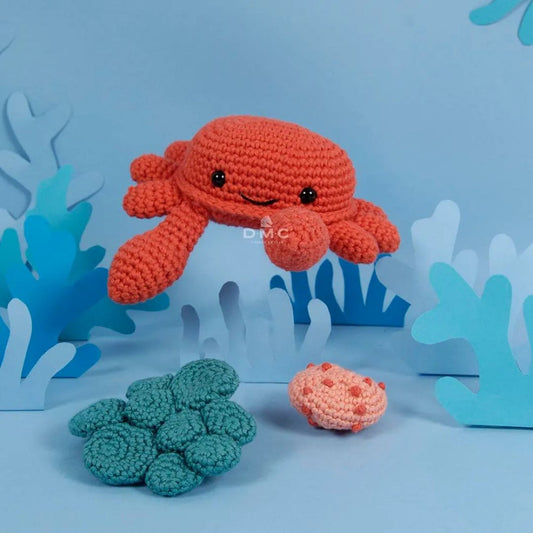 DMC Amigurumi Crochet Kit Crab