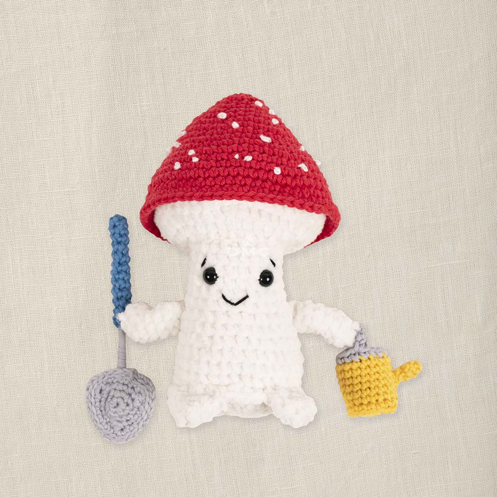 DMC Gardener Mushroom Amigurumi Crochet Kit