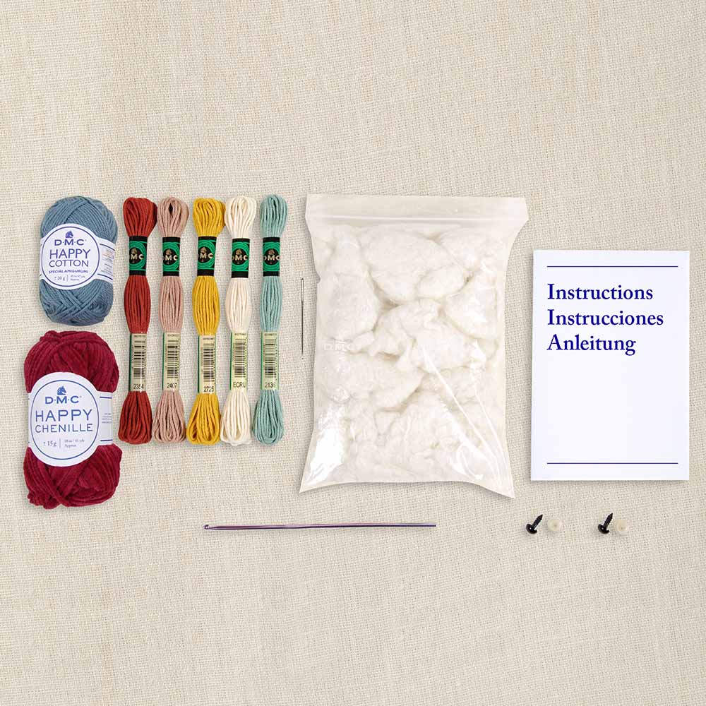 DMC Owl in a Vegetable Patch Amigurumi Crochet Kit