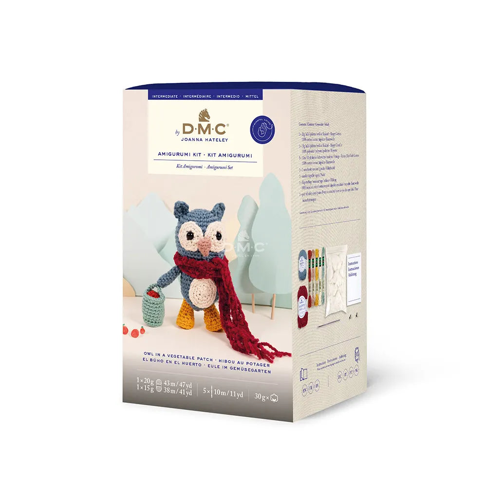 DMC Owl in a Vegetable Patch Amigurumi Crochet Kit
