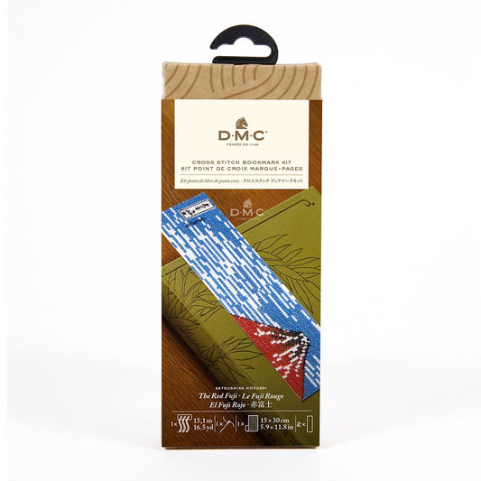 DMC The Red Fuji Masters Collection Counted Cross Stitch Bookmark Kit