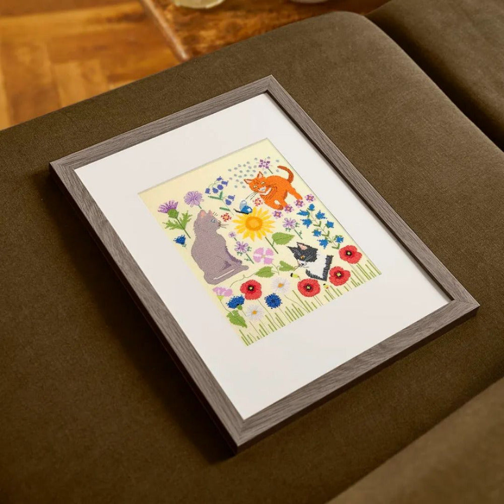 DMC Cats in the Field Counted Cross Stitch Kit - Designer Collection