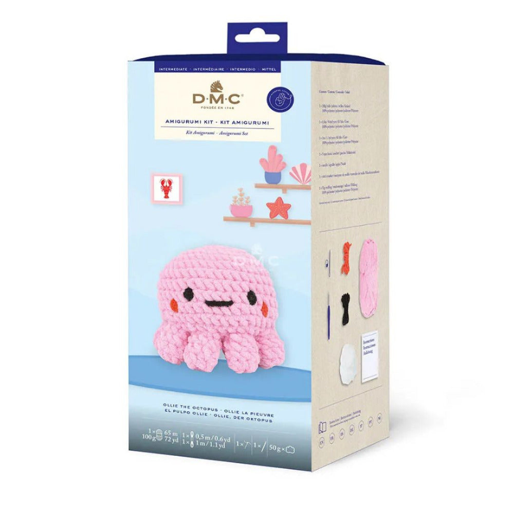 DMC Ollie the Octopus XXL Amigurumi Crochet Kit packaging
