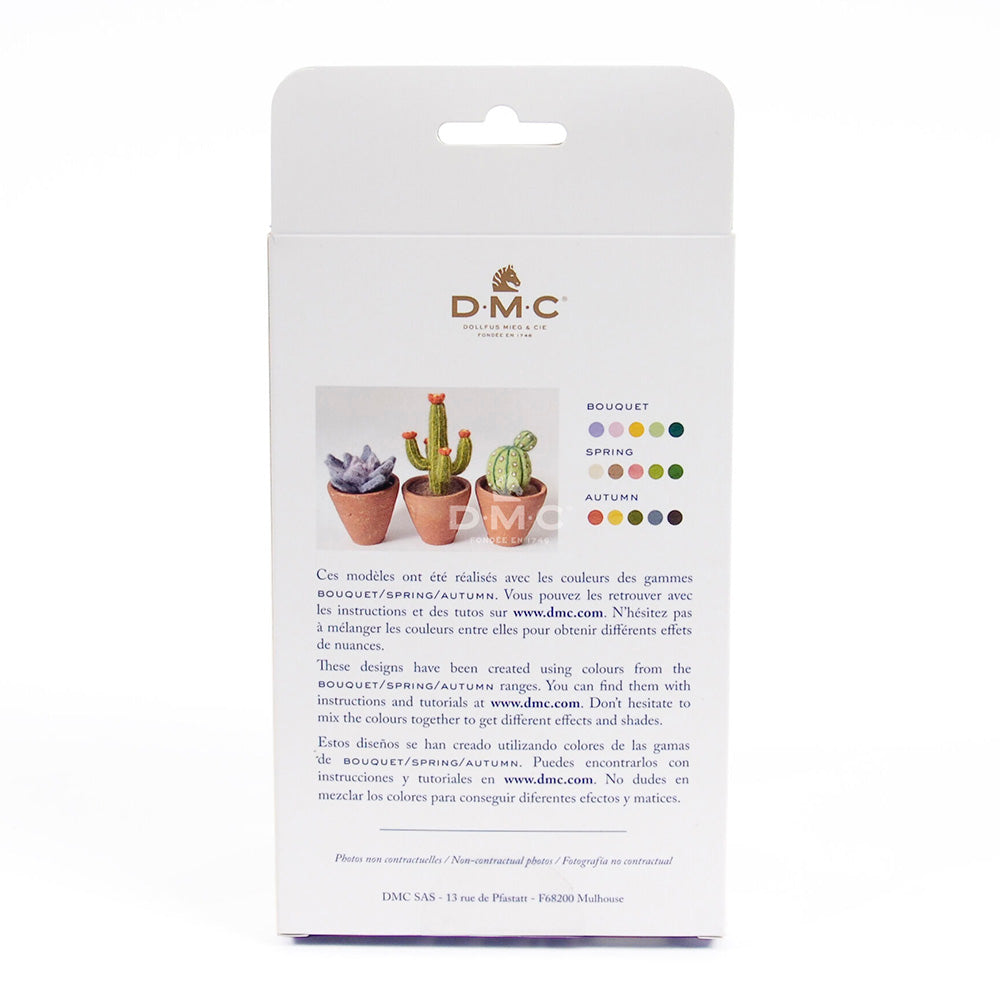 DMC Carded Wool for Felting Pack of Five - Vintage Bouquet