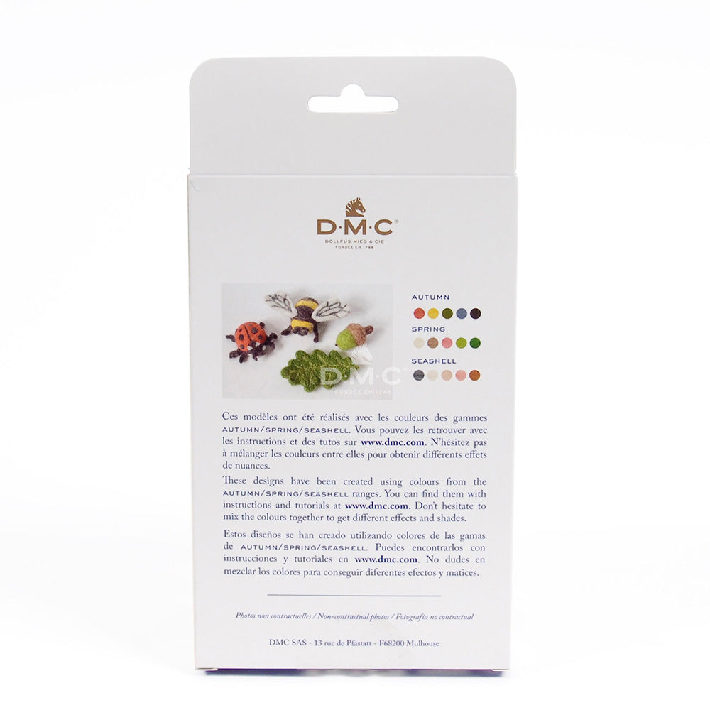 DMC Carded Wool for Felting Pack of Five - Autumn