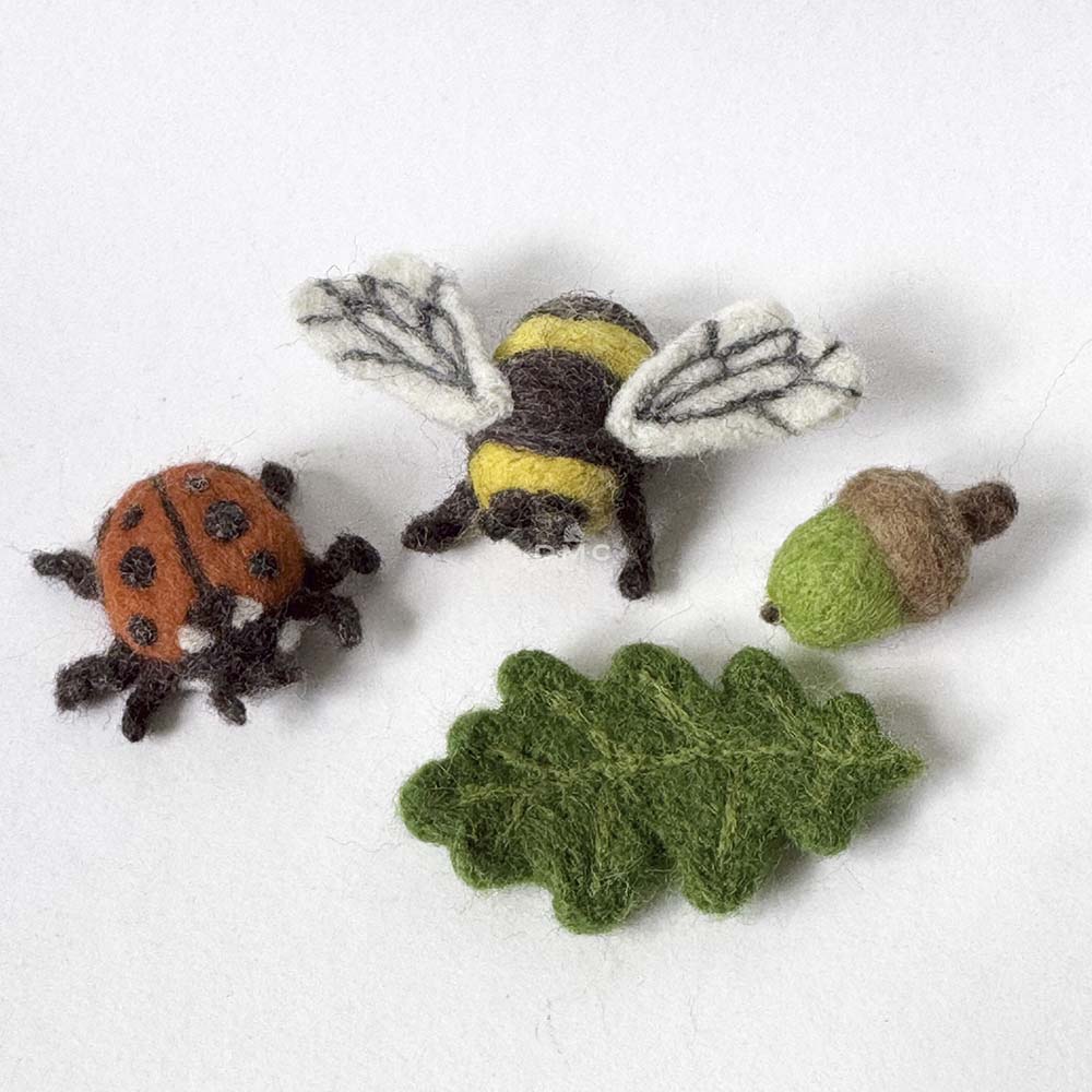 DMC Carded Wool for Felting Pack of Five - Autumn