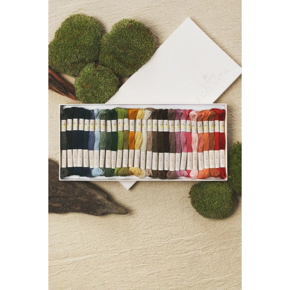 DMC Eco Vita Organic Naturally Dyed Organic Wool Thread 30 Skein Collection