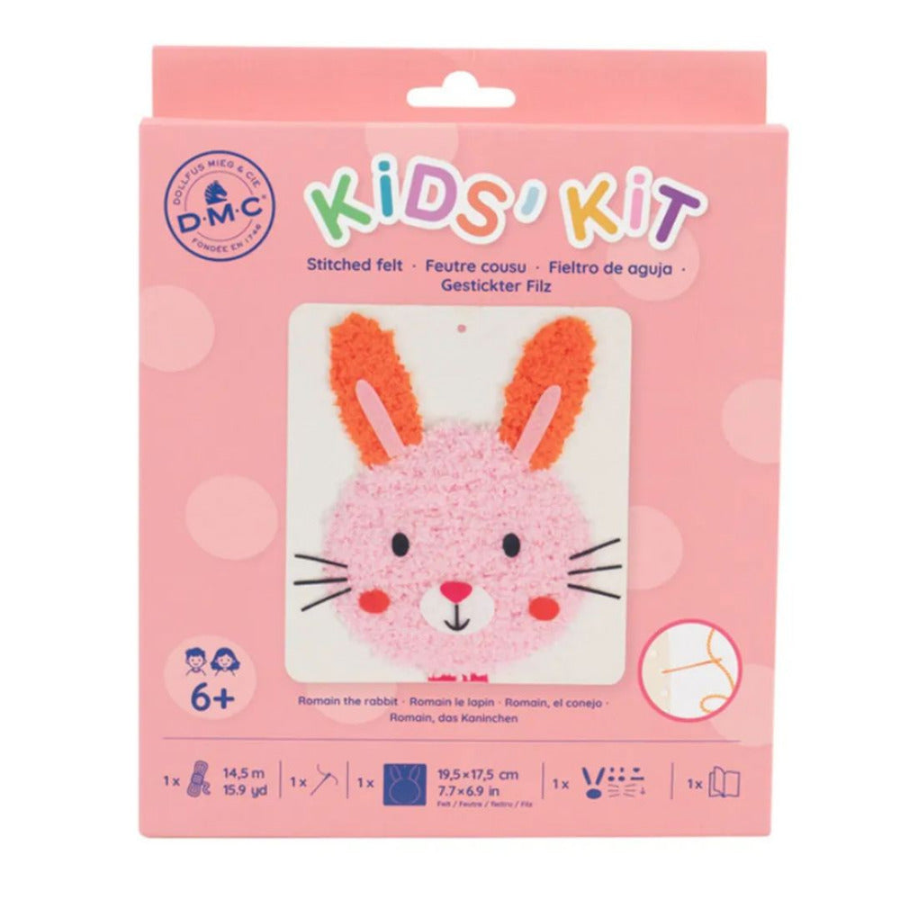 DMC Kids Stitched Felt Kit - Romain the Rabbit