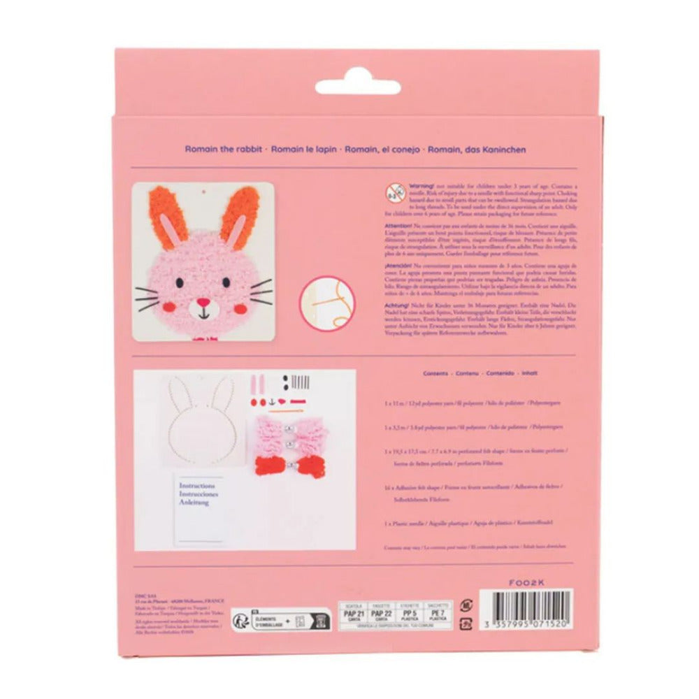 DMC Kids Stitched Felt Kit - Romain the Rabbit