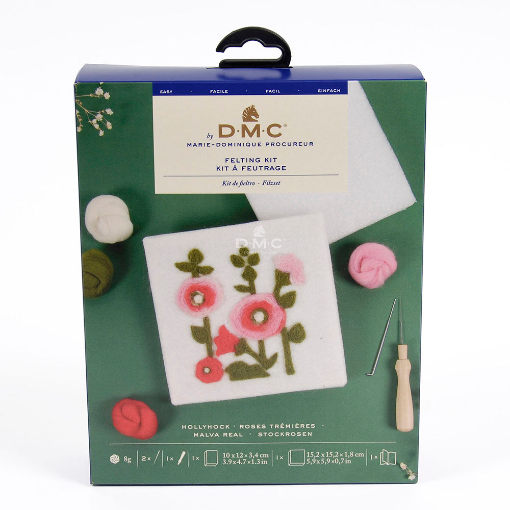 DMC Hollyhock Needle Felting Kit