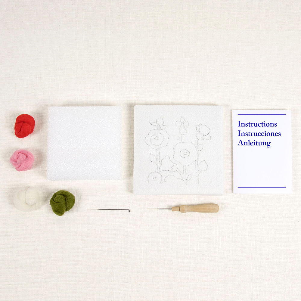 DMC Hollyhock Needle Felting Kit
