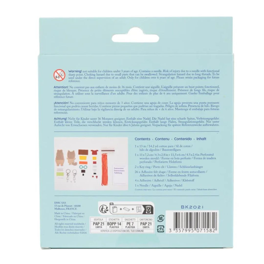 DMC Kids Kit Cross Stitch Keyrings Kit - Mini & Maxi
