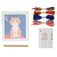 DMC Kids Longstich Kit - Cat in the Night  contents