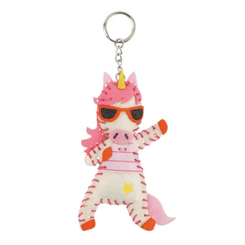 DMC Kids Stitched Felt Keyring Kit - Dancing Queen