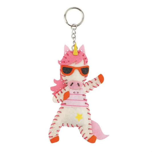 DMC Kids Stitched Felt Keyring Kit - Dancing Queen