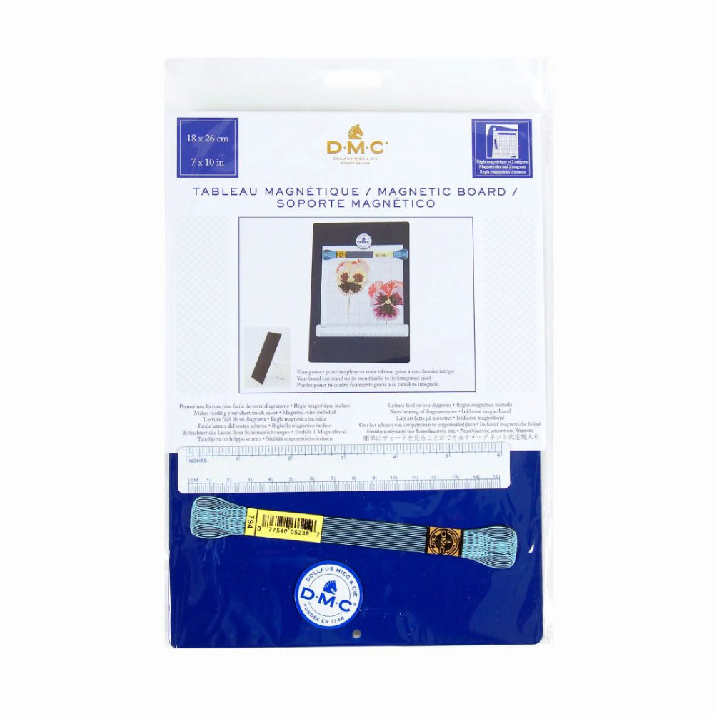 DMC Magnetic Board with Two Magnets, 18cm x 26cm