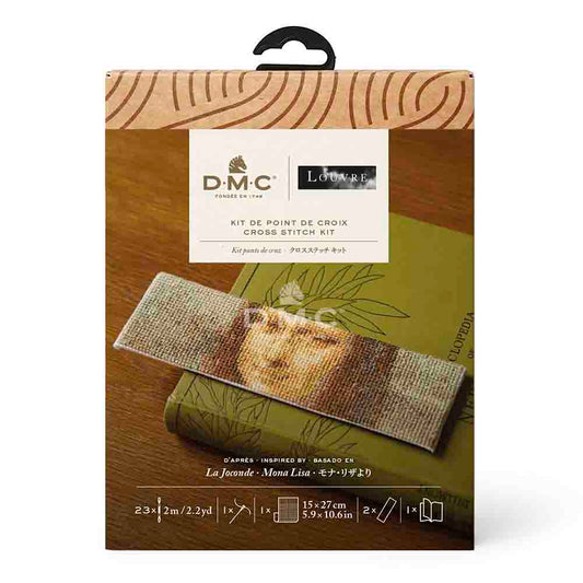 DMC Mona Lisa Counted Cross Stitch Bookmark Kit - Museum Collection