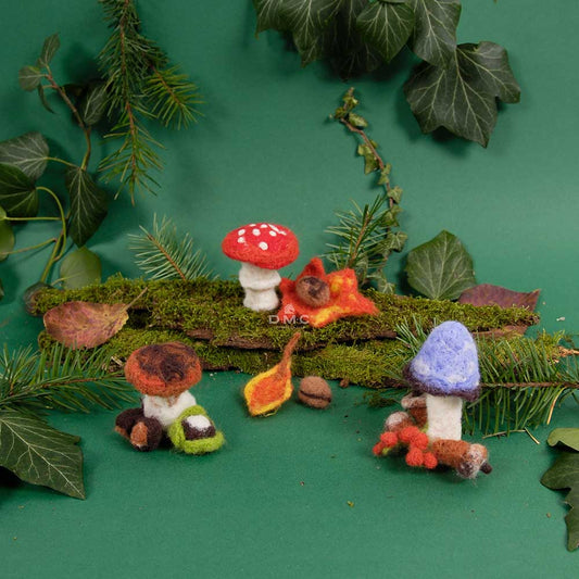DMC Mushrooms Needle Felting Kit