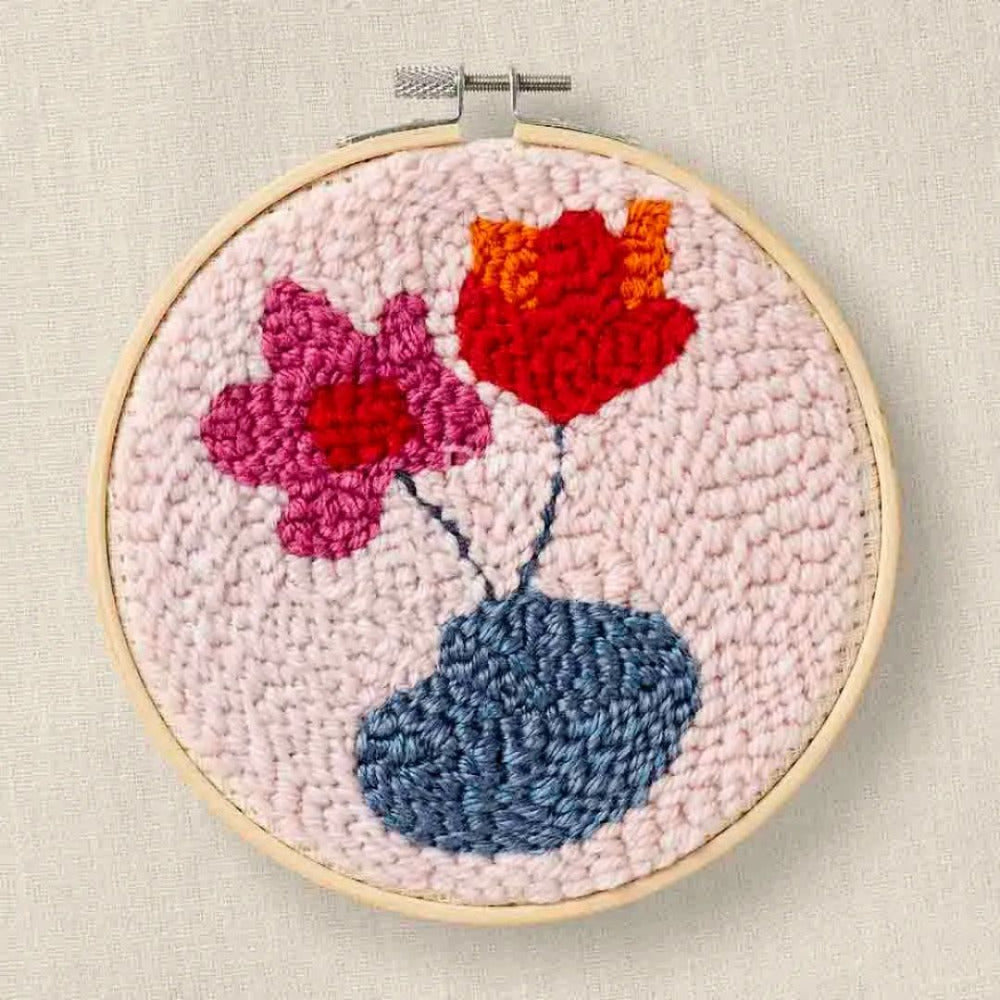 DMC The Gentle Flowers Punch Needle Kit