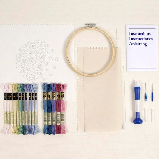 DMC Hydrangea Petals Punch Needle Kit