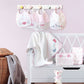 DMC Stitchable Polka Dot Bib Pink 3 mth