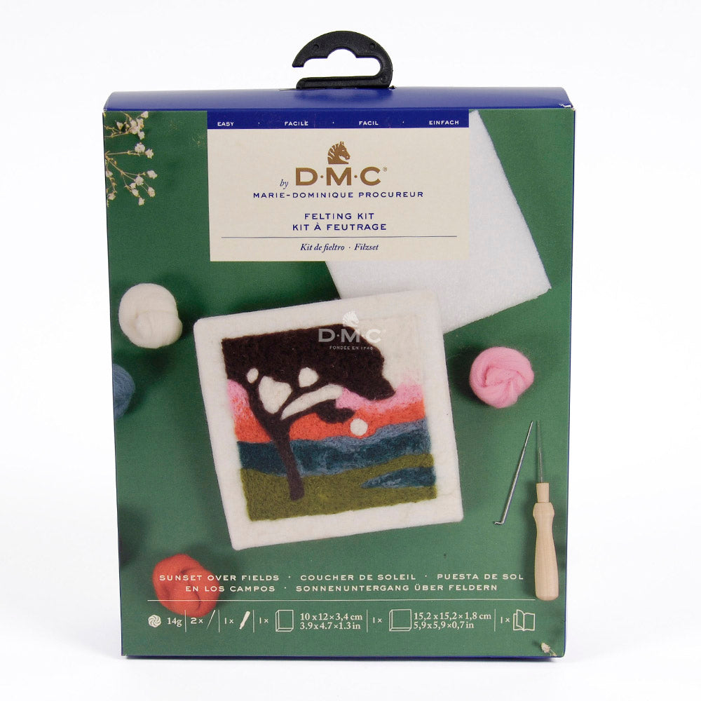 DMC Sunset Over Fields Needle Felting Kit
