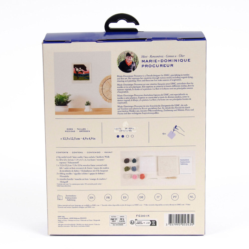 DMC Sunset Over Fields Needle Felting Kit